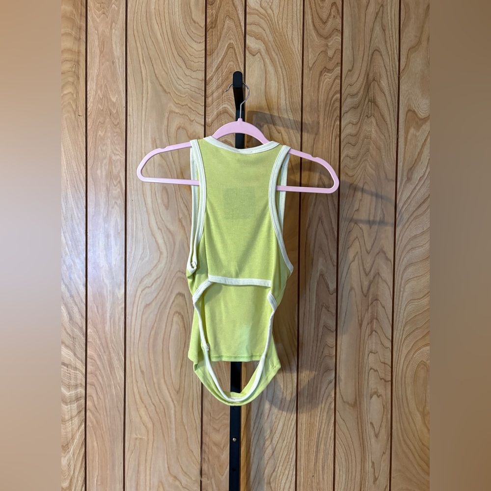 LE LIS Lime Open-Back Racer Tank - Picture 9 of 9